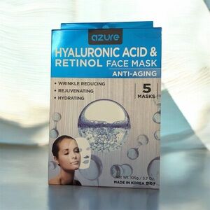 Hyaluronic Acid & Retinol Face Mask - Blue